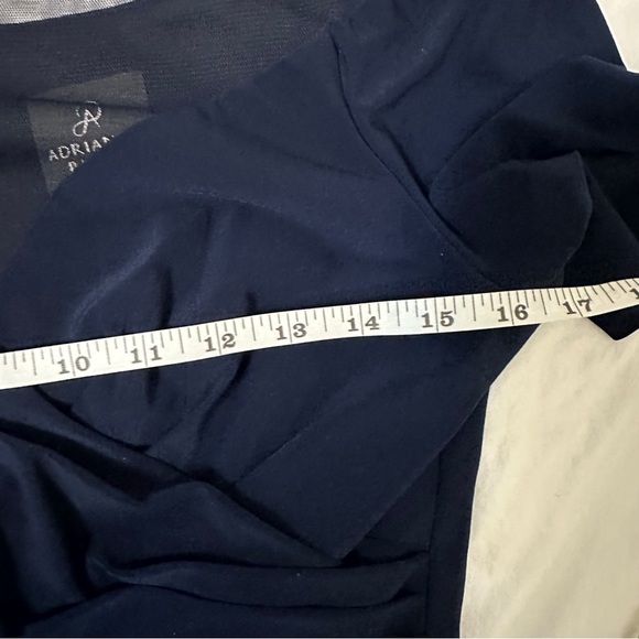 NWT Adrianna Pappel Jersey Draped Cocktail Dress US 8 Midnight Gown AP1E207924 - Picture 12 of 12